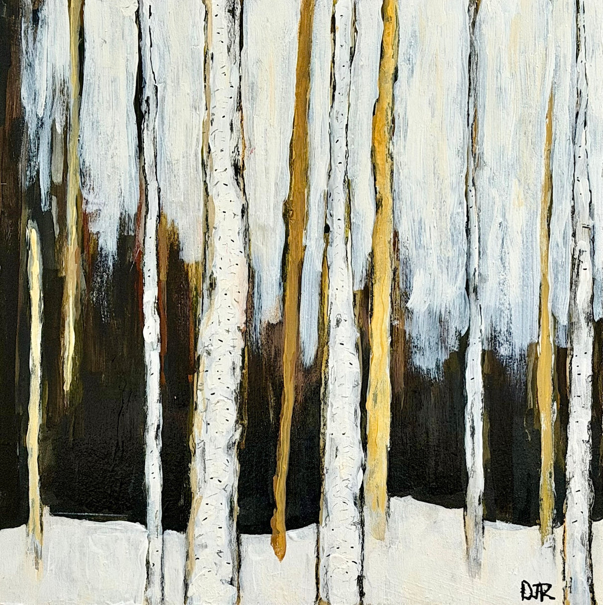 Winter Birch Hush by Douglas Robinson