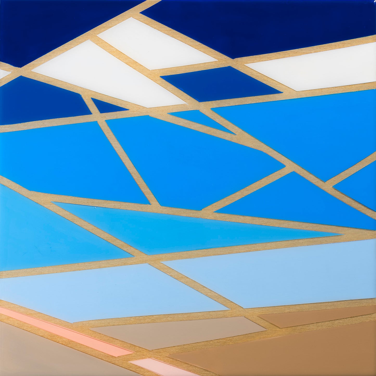 Amy Gray - High Tide, Cape Cod - Acrylic covered in Resin by Amy Gray