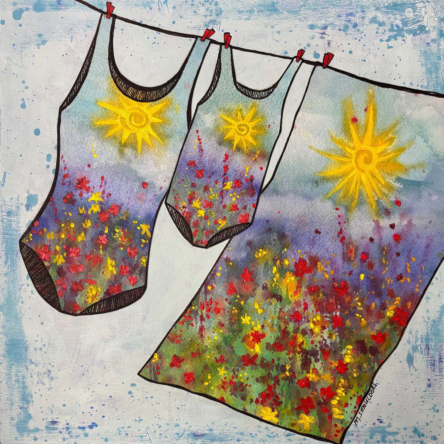 East Coast Meadow - Mixed Media by Michele Smeulders