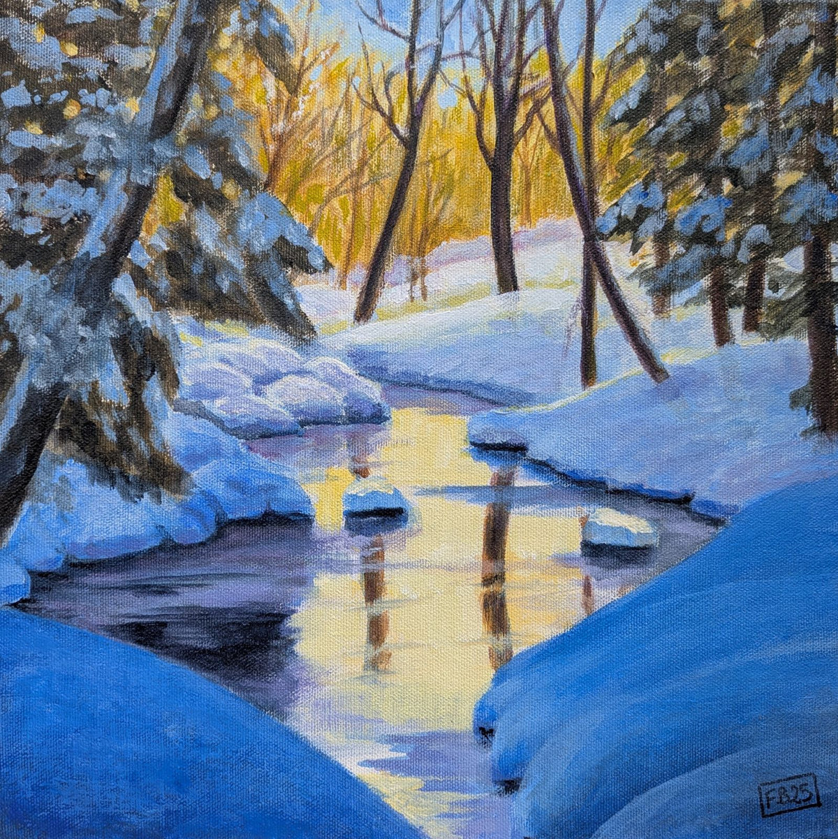 Winter River by Fulya Bulur