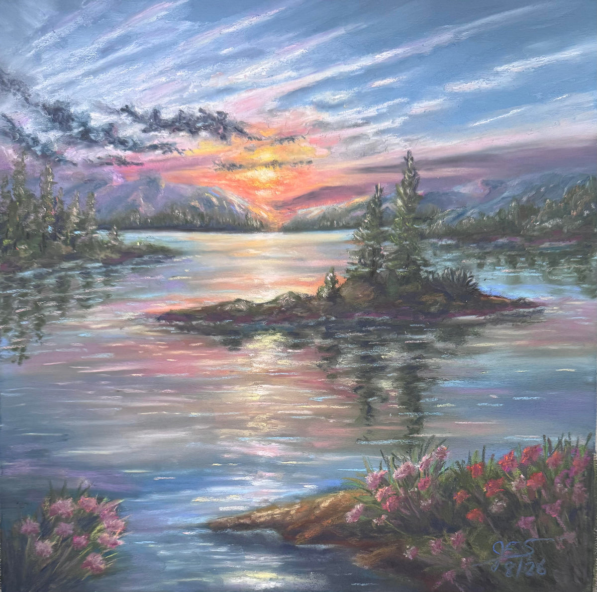 Glow Over Orca Island by Jim Slavik