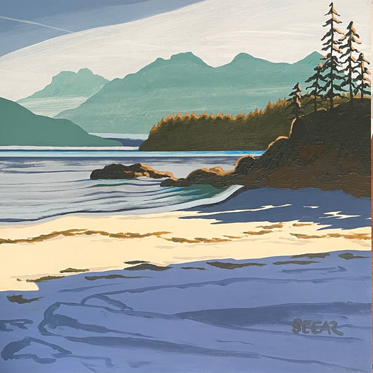 Angela Seear - Sundown on the Western Sky - Acrylic on Wood Panel