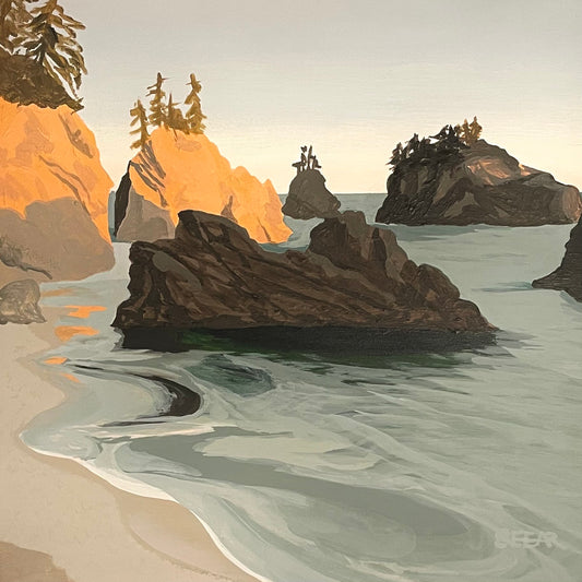 Angela Seear - Sunshine Coast - Acrylic on Wood Panel