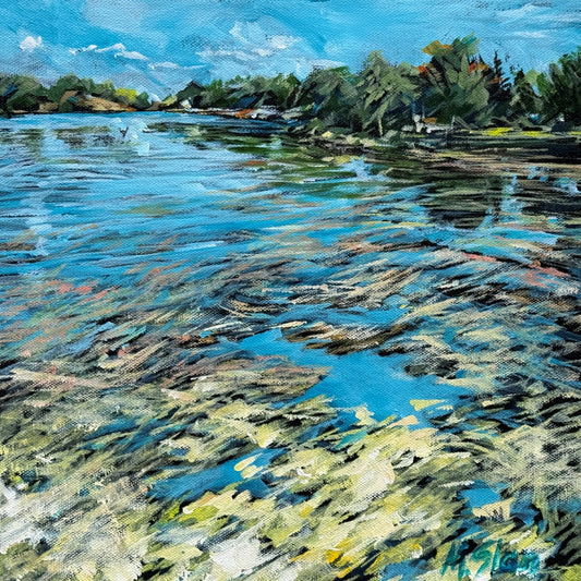 Miriam Slan - At The Docks - Acrylic on Canvas