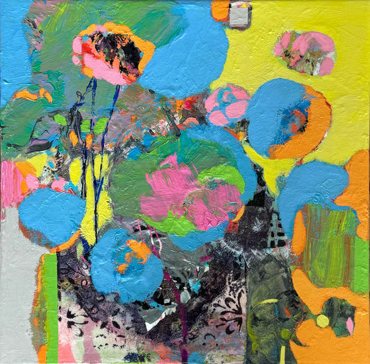 Barbara Reade - It’s Certainly A Thrill - Acrylic and wax pastel on canvas