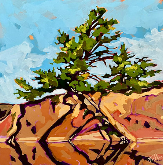 Barbara-Jean Lovell - Resilience - Acrylic on gallery depth cradled birch