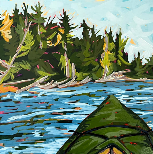 Barbara-Jean Lovell - Solitude - Acrylic on gallery depth cradled birch