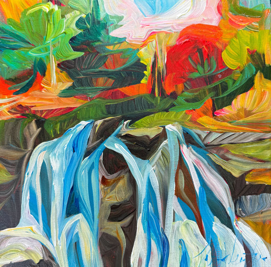 Julia Veenstra - Autumn at the Falls - Acrylic