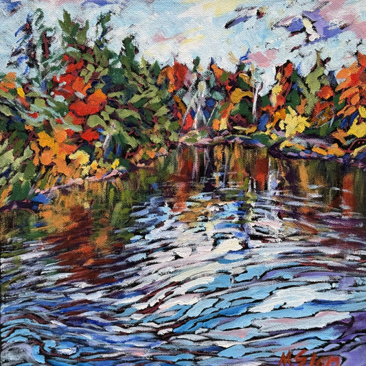 Miriam Slan - Stained Glass Day - Acrylic on Canvas