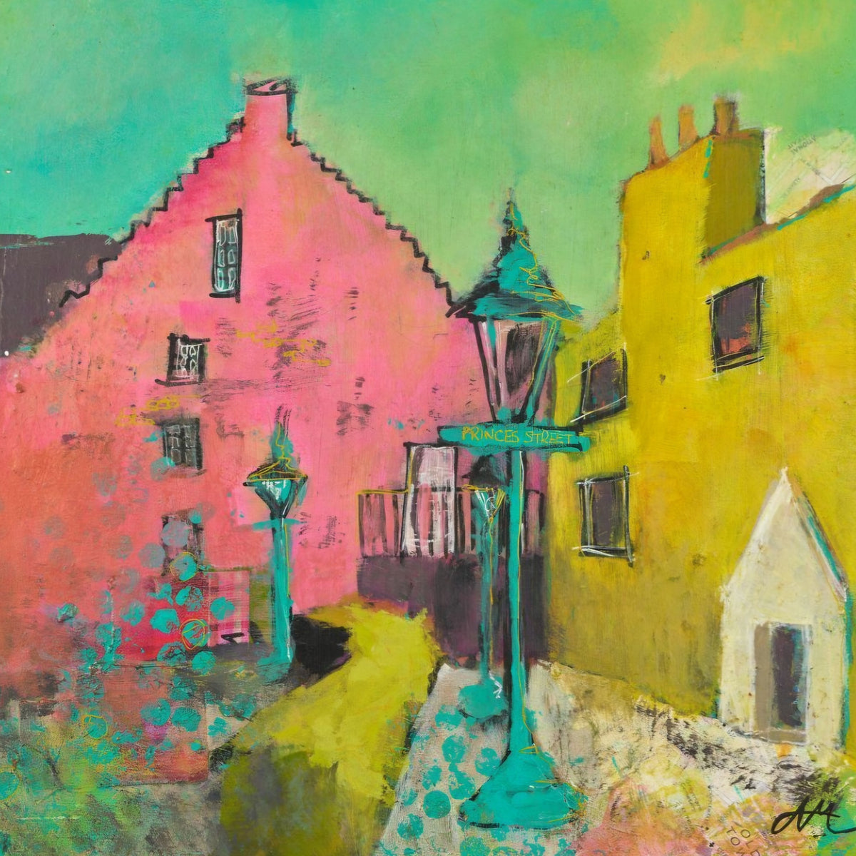 Edinburgh - Hidden Courtyard by Ailene MacDougall
