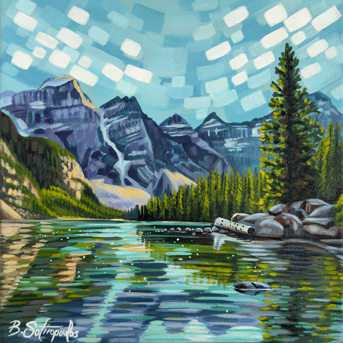 Peace At Moraine Lake by Barb Sotiropoulos