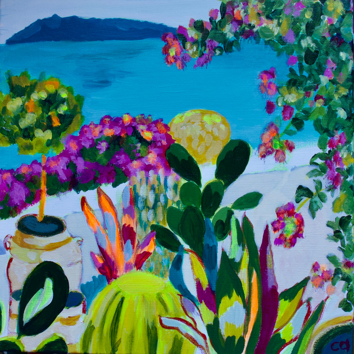 Repose (view from Mykonos) by Christina Anastassopoulos
