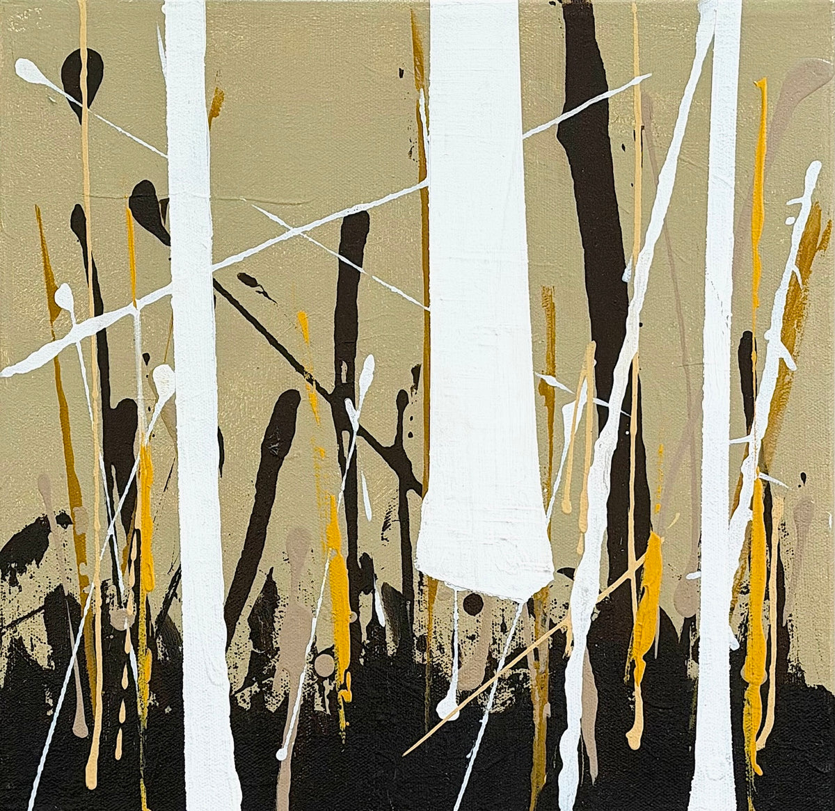 Fall in the Birches 2 by Douglas Robinson