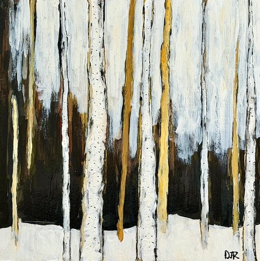 Winter Birch Hush by Douglas Robinson