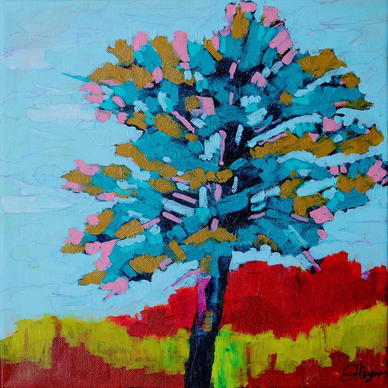 Treetop Pine by Janet Horne Cozens