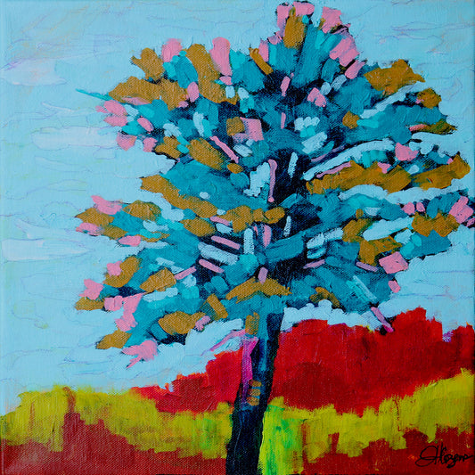 Treetop Pine by Janet Horne Cozens