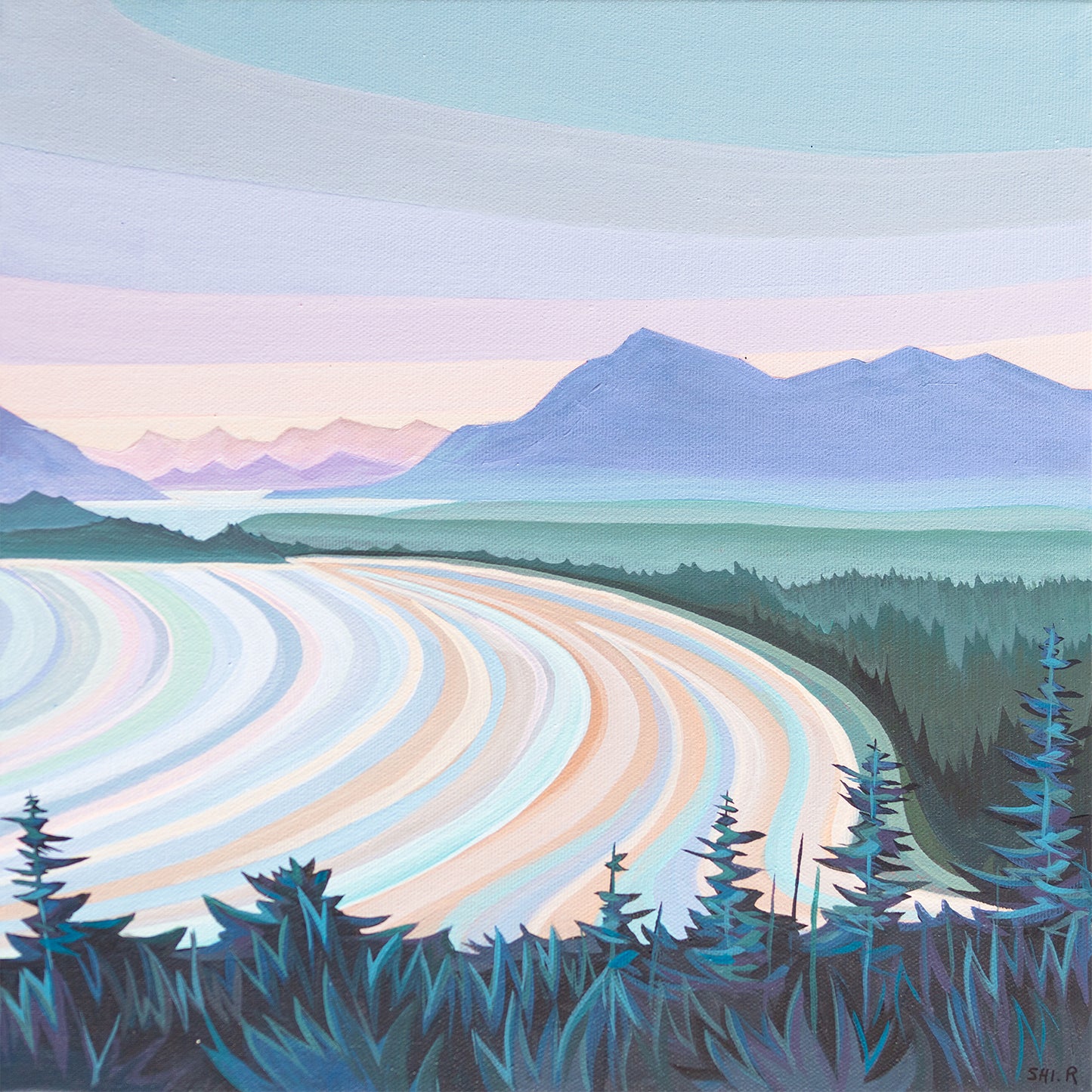 Cox Bay Tofino Diptych Right by Ruolin Shi