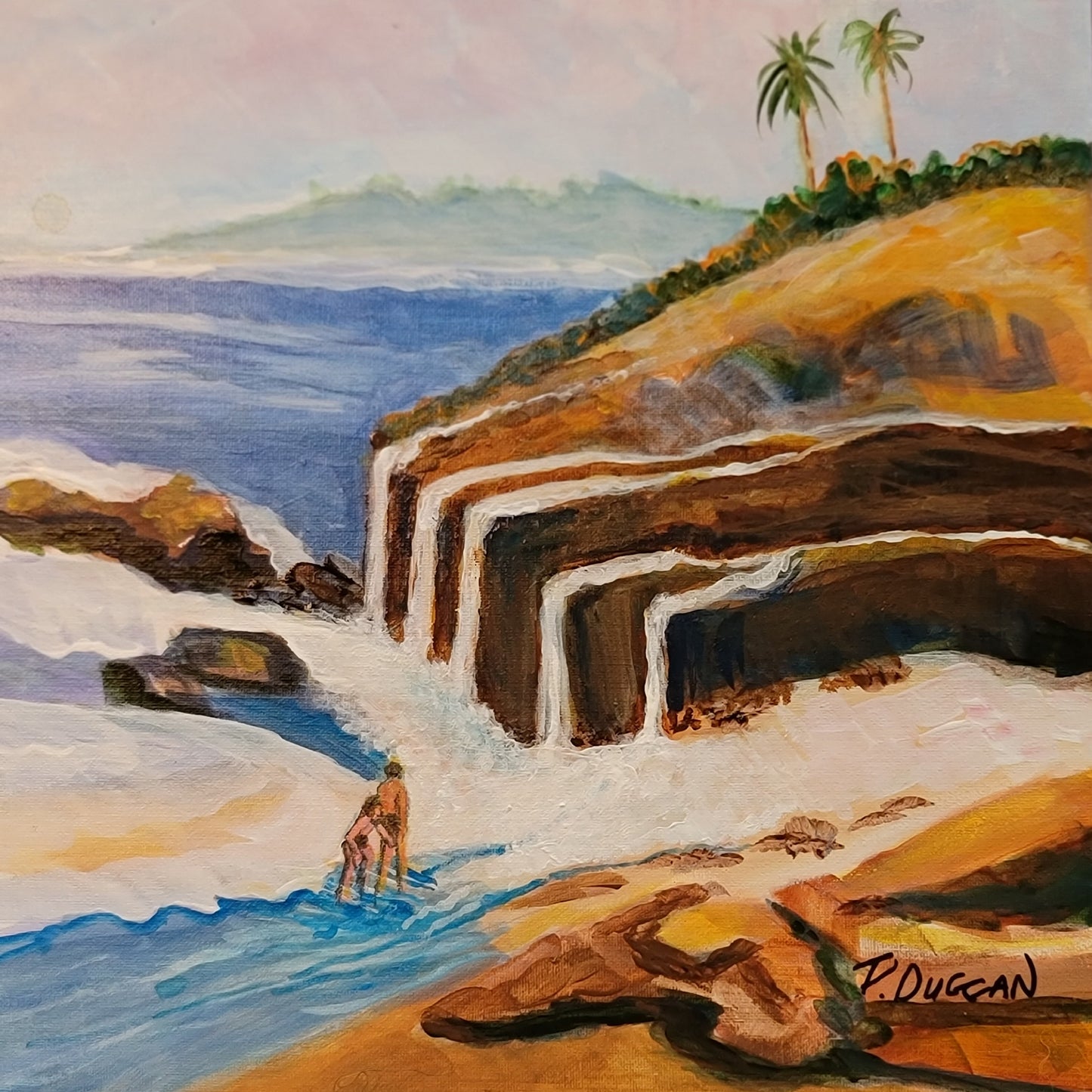 Splashing in the Surf by Pat Duggan