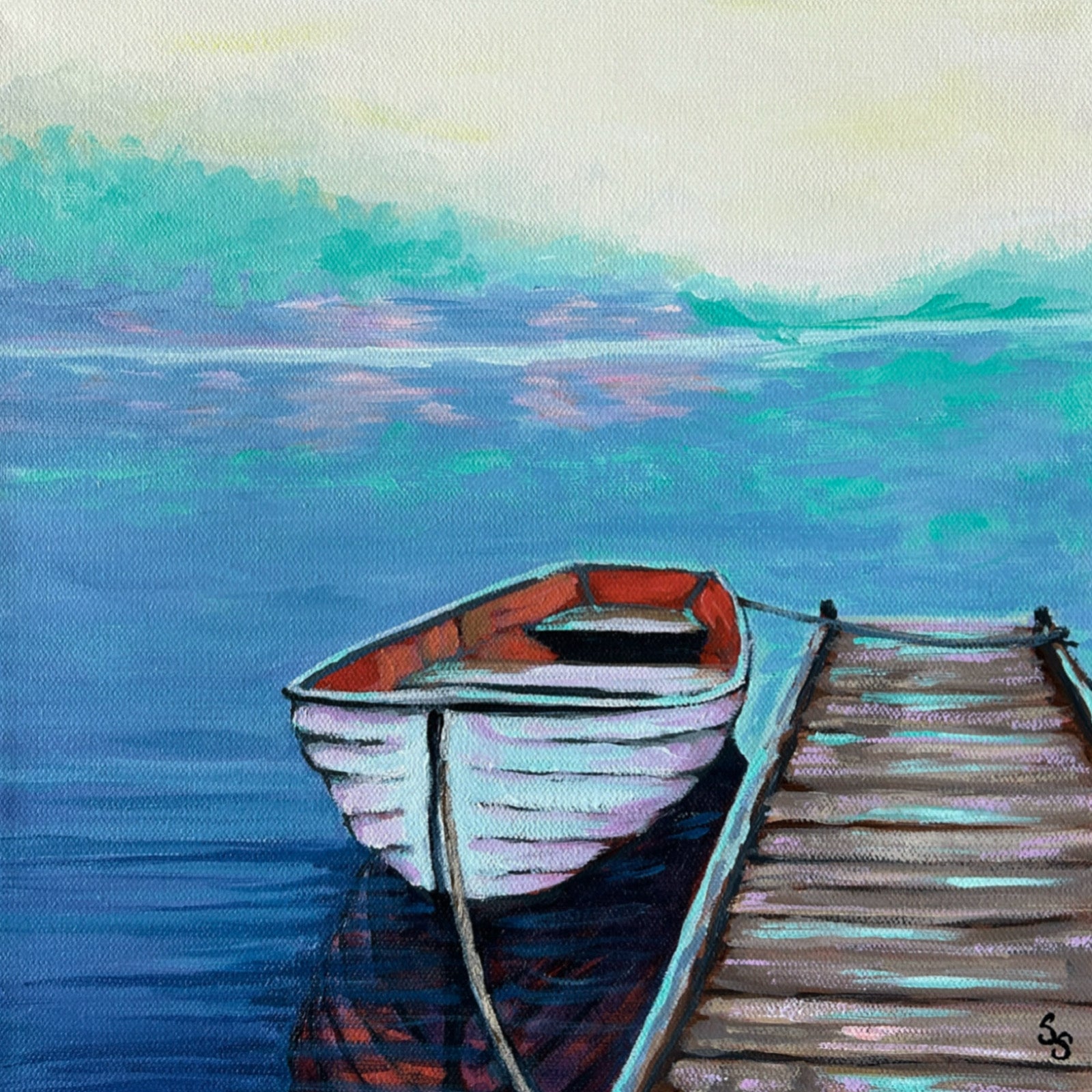 Misty Mooring by Sherry Santarpia