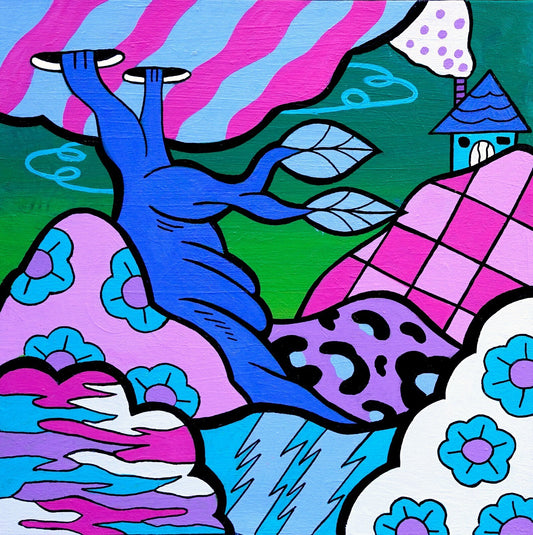 House On Whimsy Hill by Andy Dass