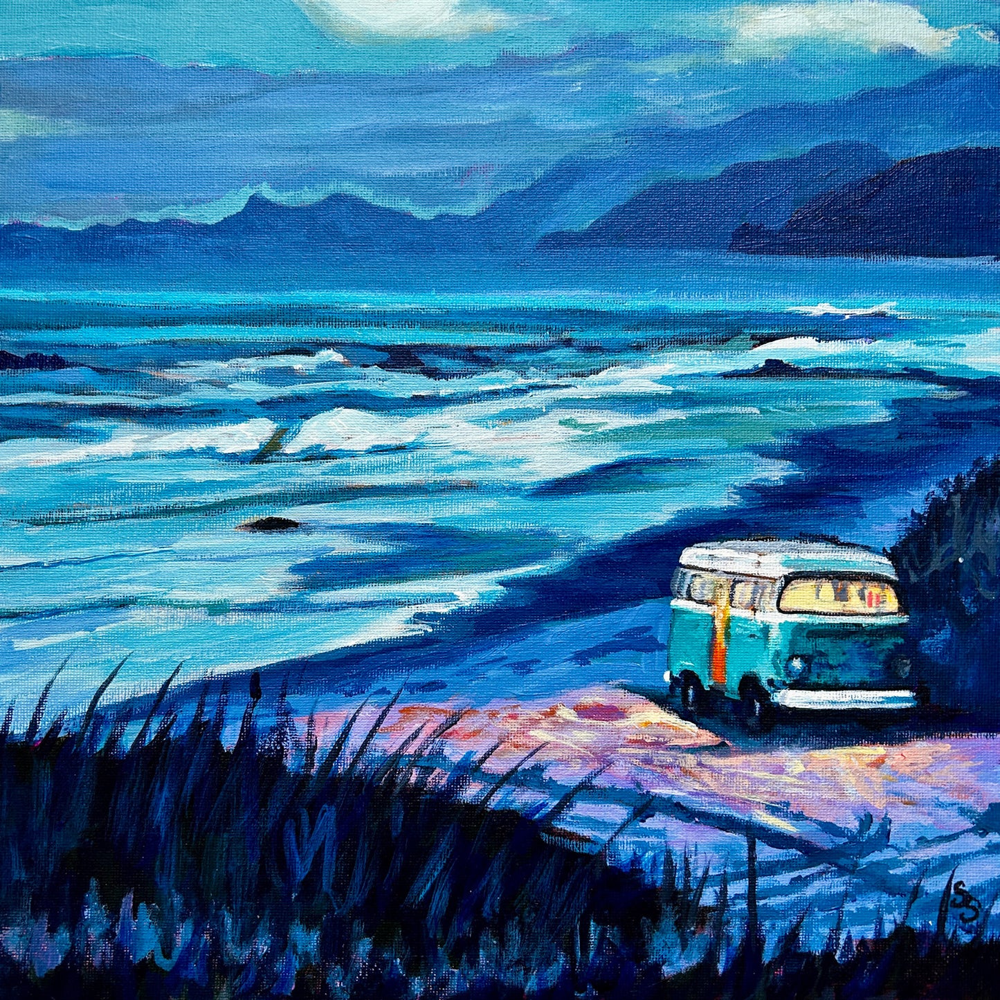 Beach Camping by Sherry Santarpia