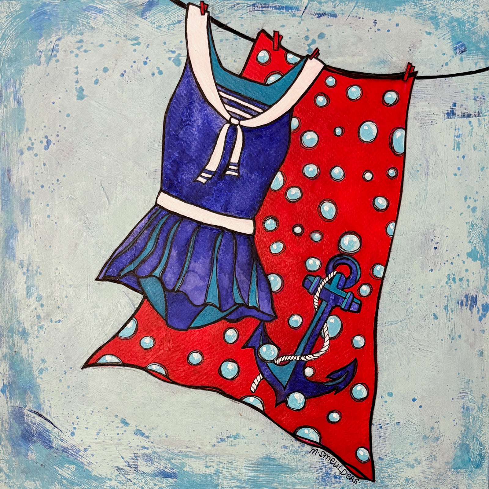 A Sailor Went To the East Coast - Mixed Media by Michele Smeulders