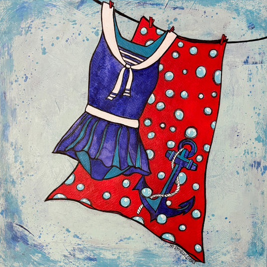 A Sailor Went To the East Coast - Mixed Media by Michele Smeulders