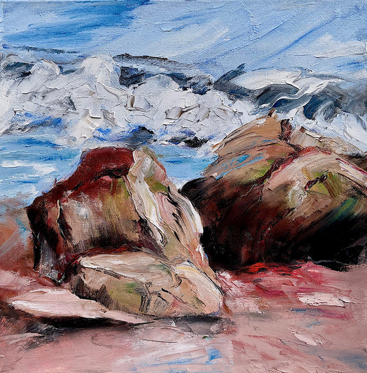 Rocks waiting for the Tide by Anna Kopcok