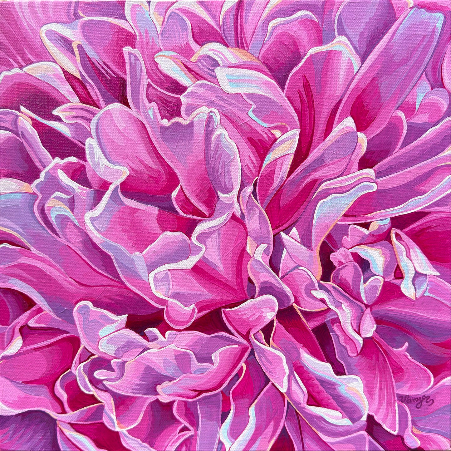 Within My Pink Peony by Vanya Ryan