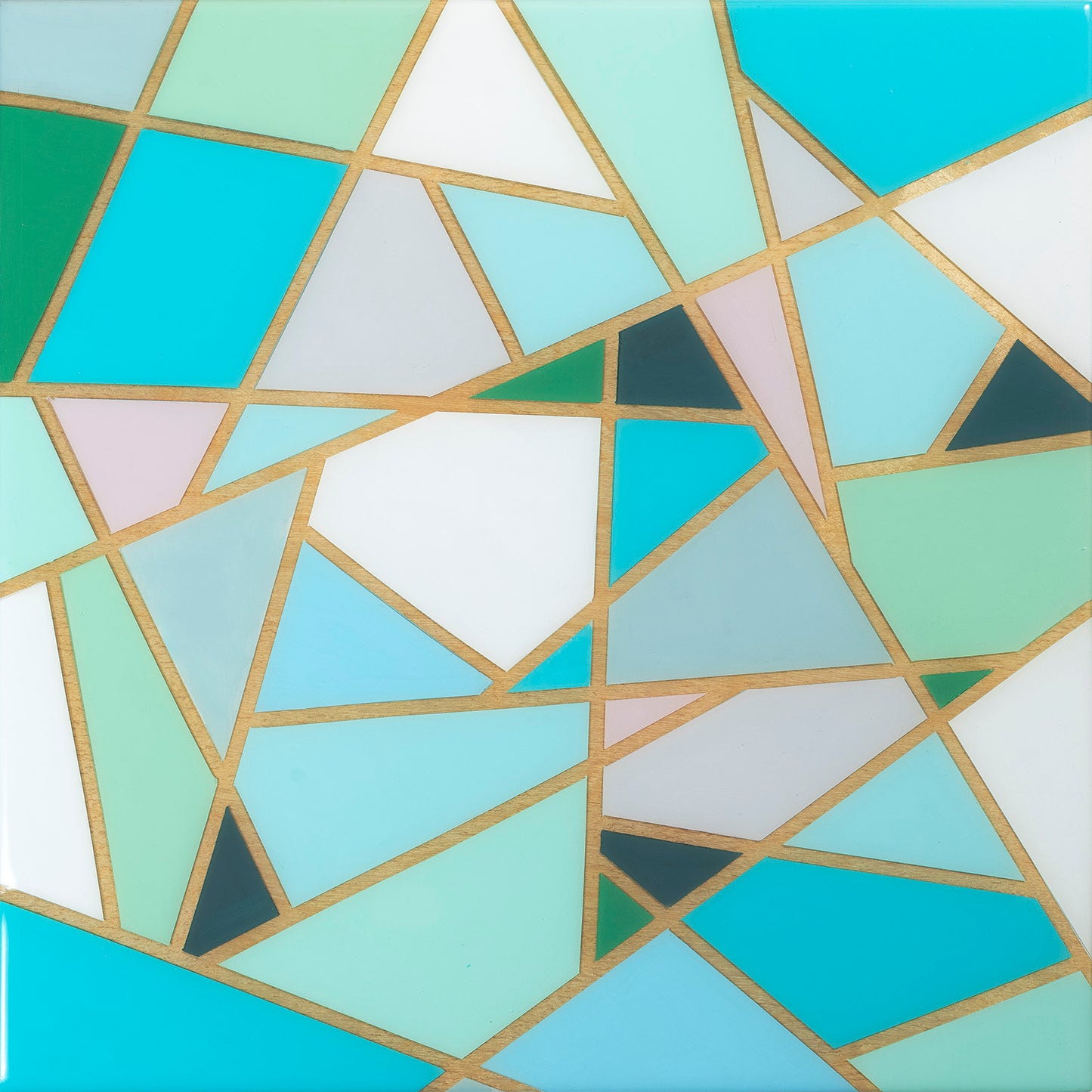 Amy Gray - Sea Glass, Skaket Beach - Acrylic covered in Resin by Amy Gray