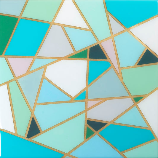 Amy Gray - Sea Glass, Skaket Beach - Acrylic covered in Resin by Amy Gray