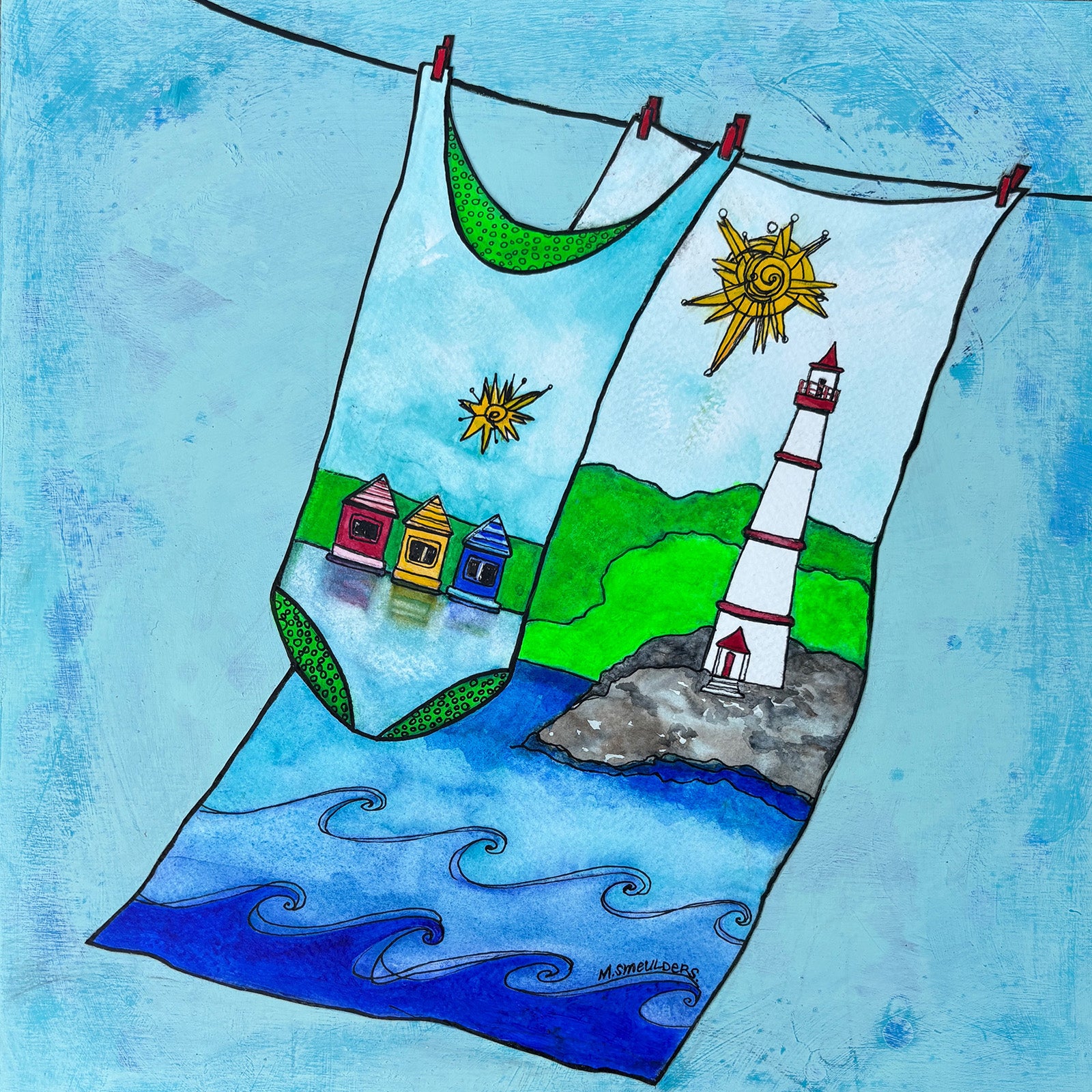 East Coast Summer - Mixed Media by Michele Smeulders