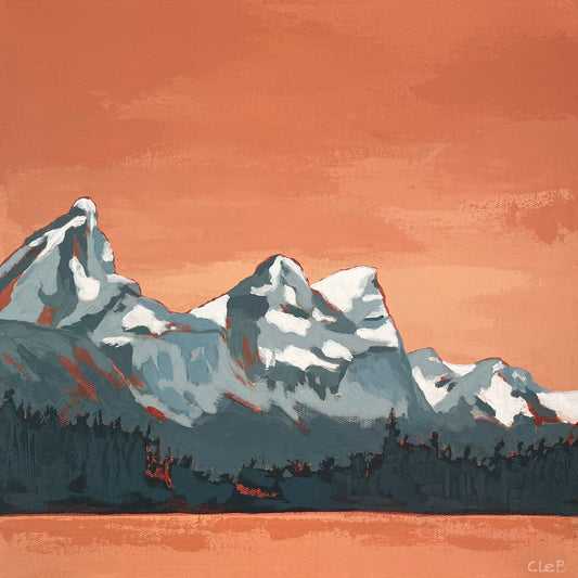 Maligne Peaks by Courtney LeBaron