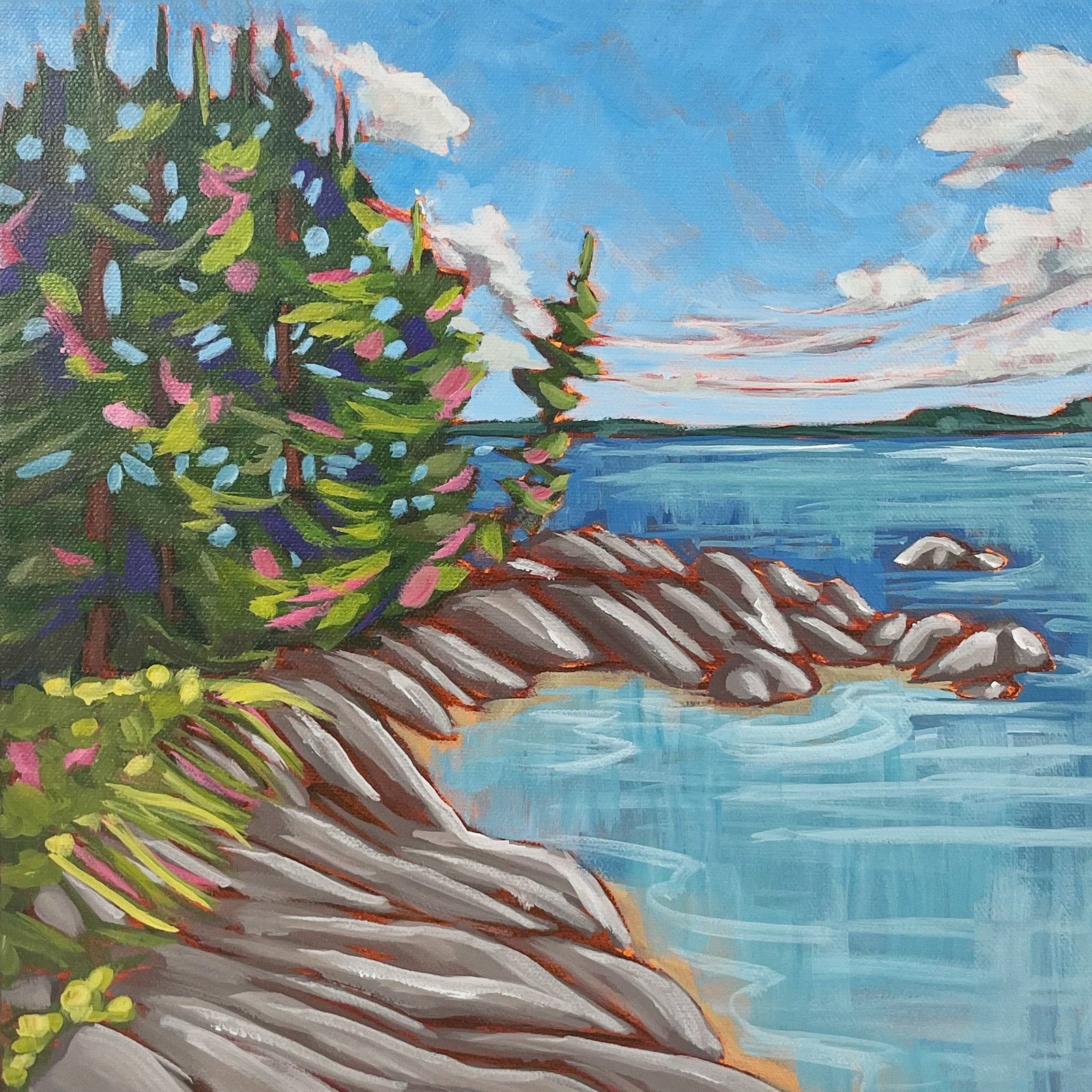 Stephanie-Fowler-Coastal-Acrylic-on-Canvas by Stephanie Fowler