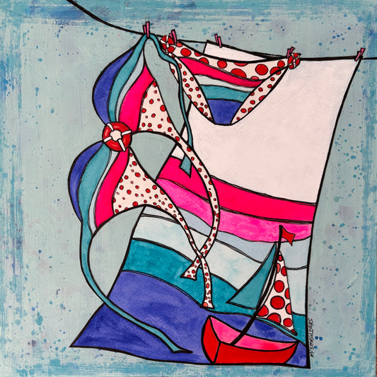 Bikini Set - Mixed Media by Michele Smeulders