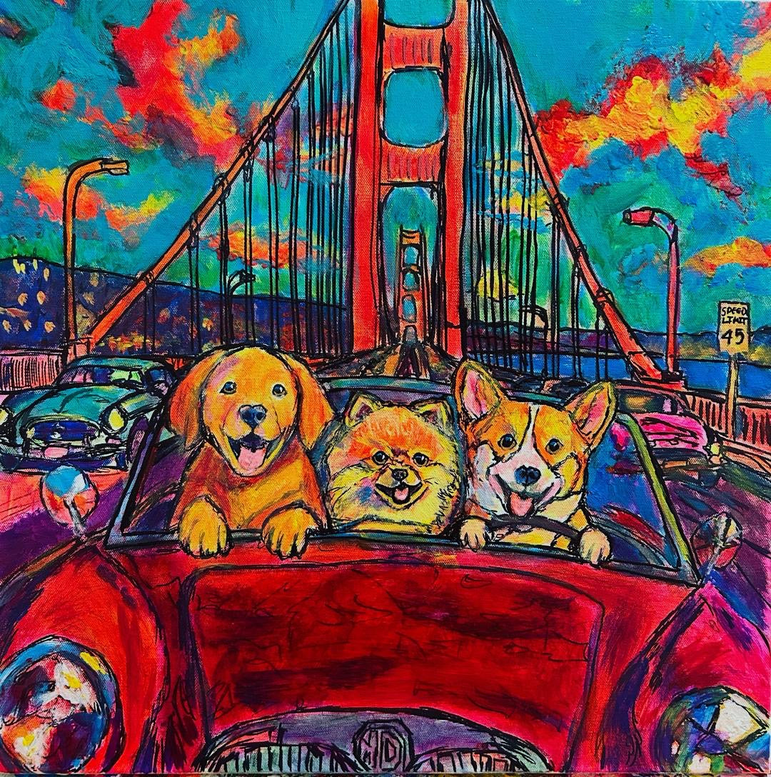 San Francisco doggies by Frankie Duru