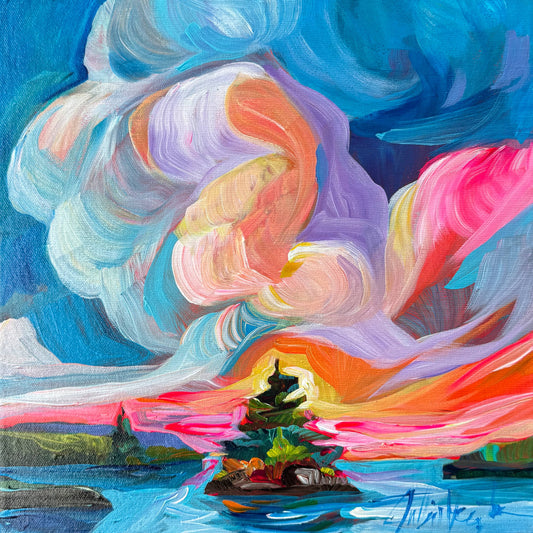 Marshmallow Clouds by Julia Veenstra