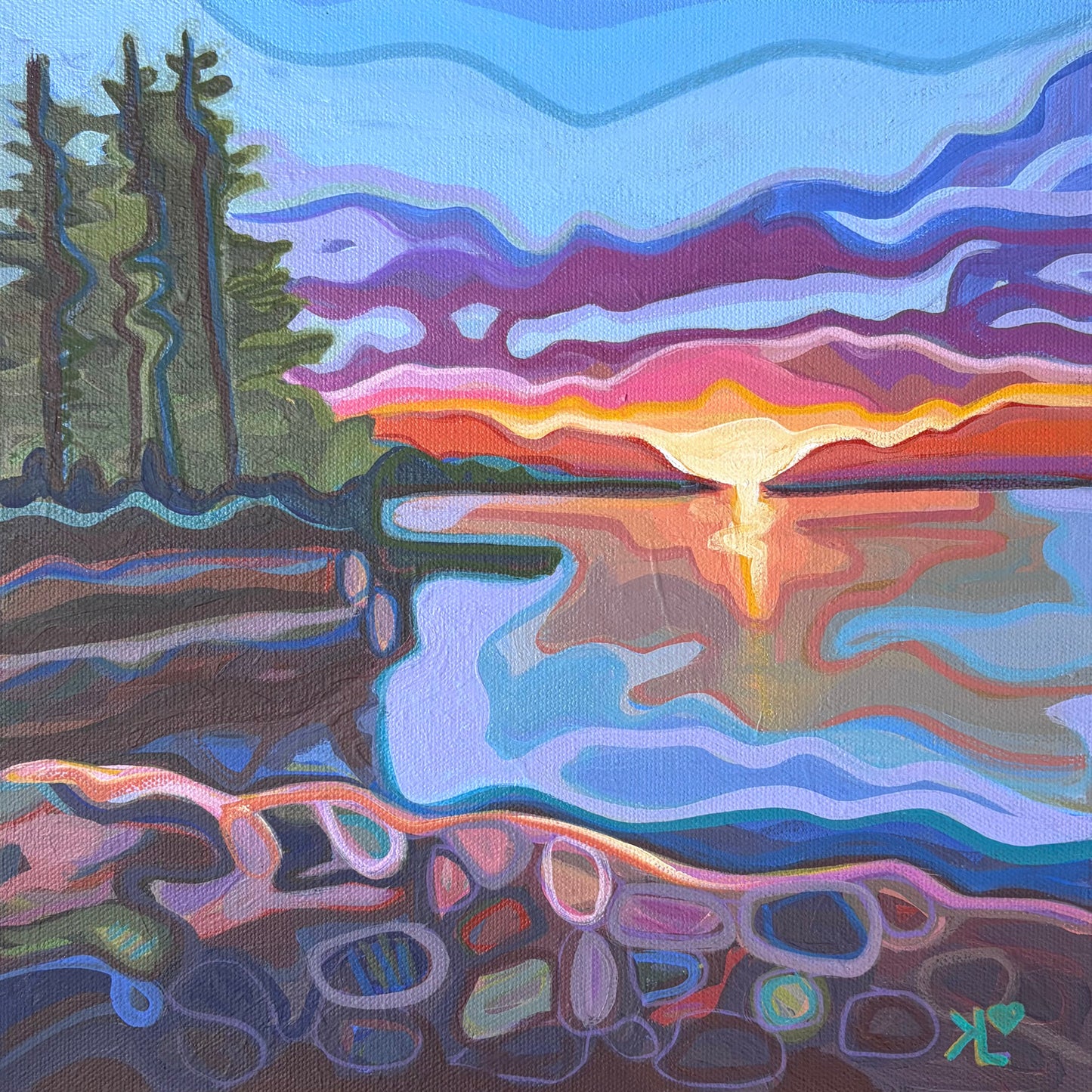 Sun Soaked Water by Kirsten Levitt