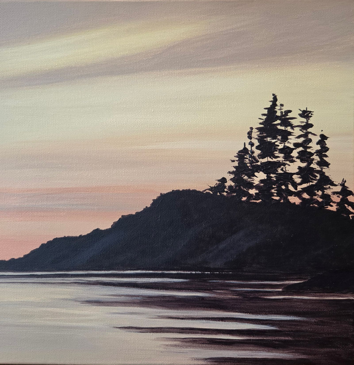 Last Light on Headland by Linda Williamson