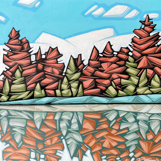 Paul Jacob Chapman - Shore Reflection - Acrylic on gallery panel