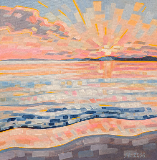 Runaway Sunset, Pukaskwa by Simone Englefield