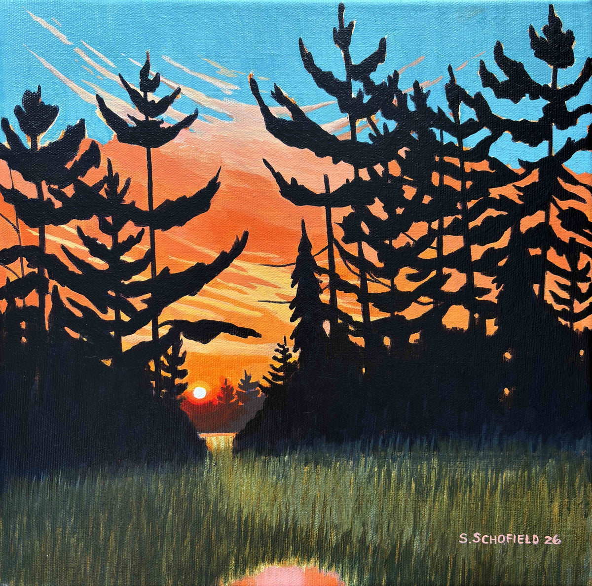 The Sun Set Fire to the Sky III by Steph Schofield